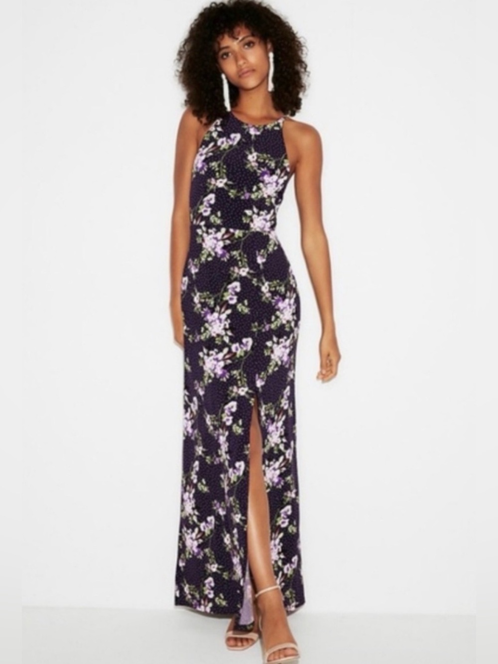 Express Halter Maxi Dress